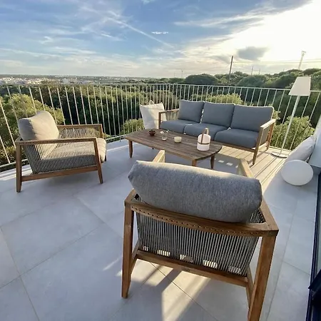 Bini Moxonia De Lujo Con Vistas Al Mar, Piscina, Barbacoa Espectacular Jardin וילה
